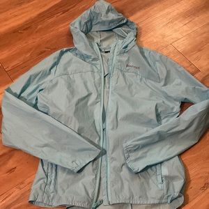 Marmot Light Blue Rain Jacket